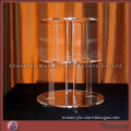 Name:Round 3-Tier Transparent Acrylic Cake Display Holder Shelf for Party